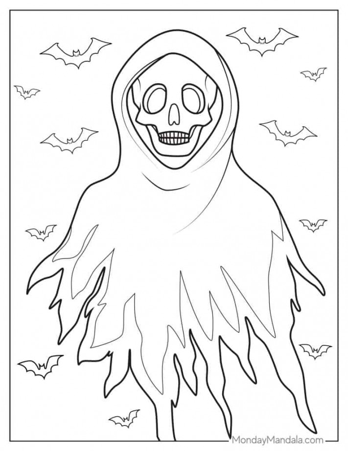 Ghost Coloring Pages (Free PDF Printables)