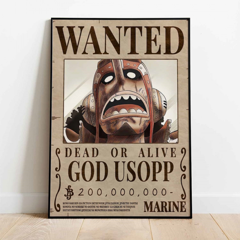 God Usopp Wanted Poster - Etsy