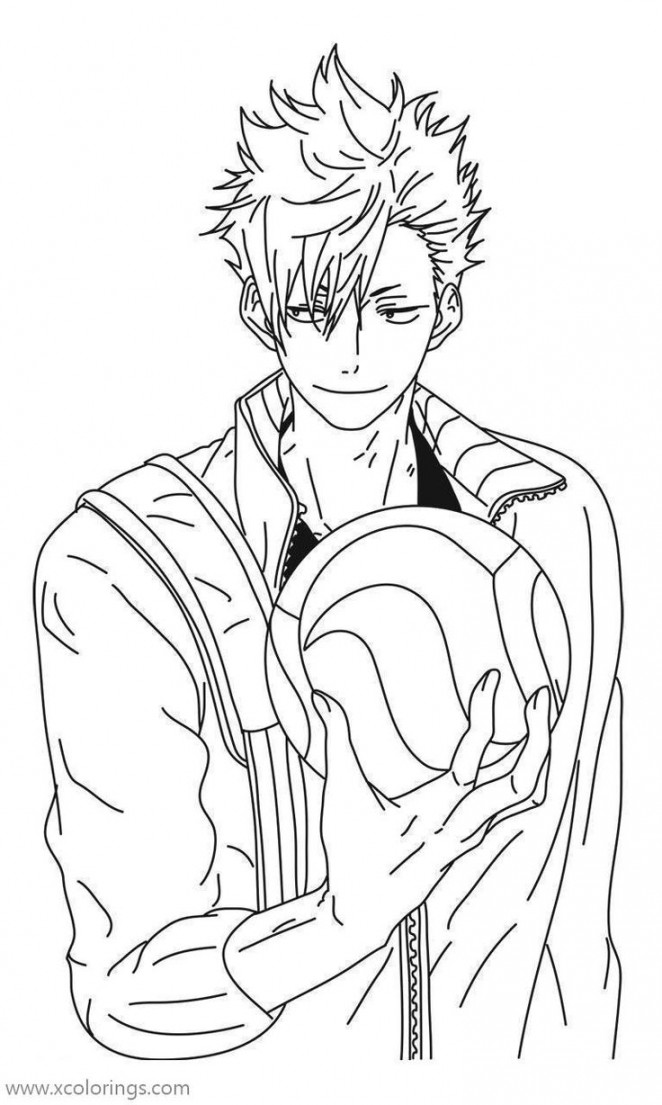 Haikyuu Coloring Pages Tetsuro by Bianchi