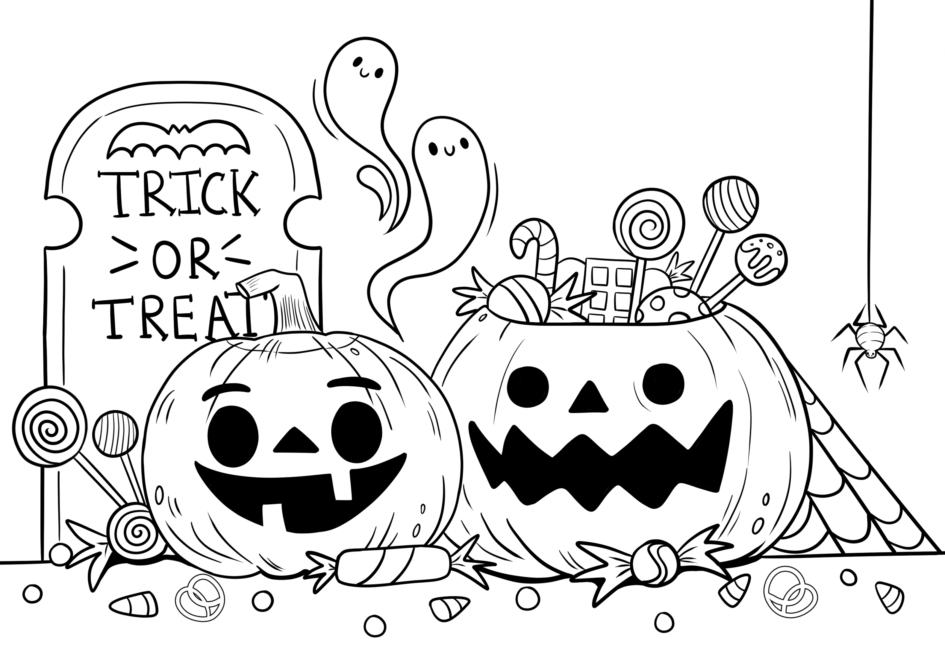 Halloween Coloring Page  Lalo