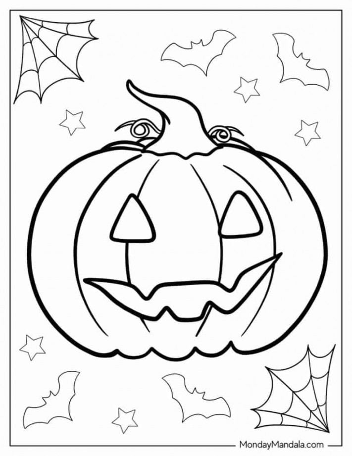 Halloween Coloring Pages (Free PDF Printables)