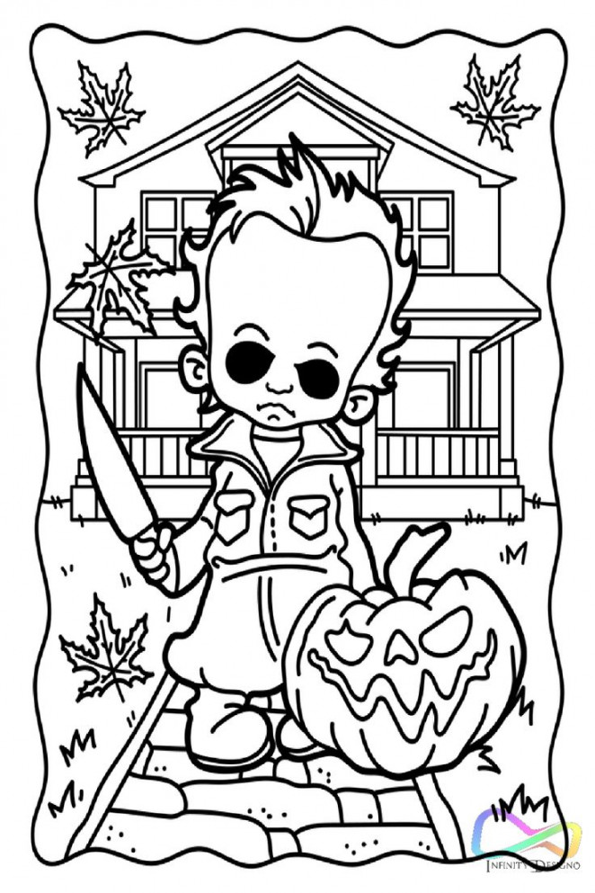 Halloween Coloring Pages in   Coloring pages, Halloween