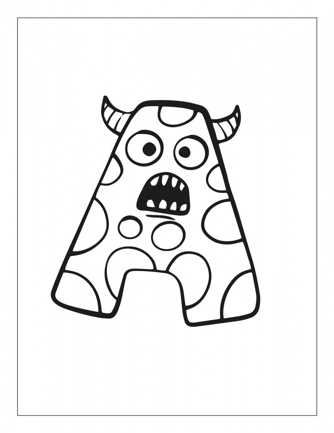 Halloween Coloring Pages Learn the Alphabet Printable - Etsy Canada