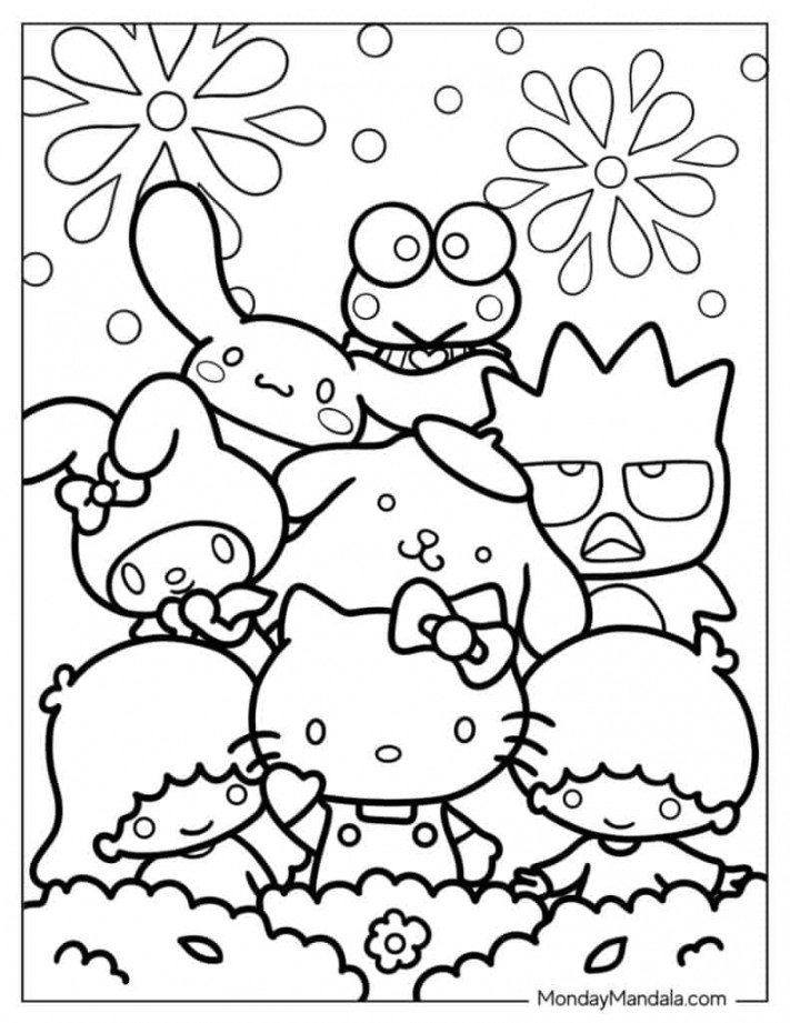 Hello Kitty Coloring Pages (Free PDF Printables)