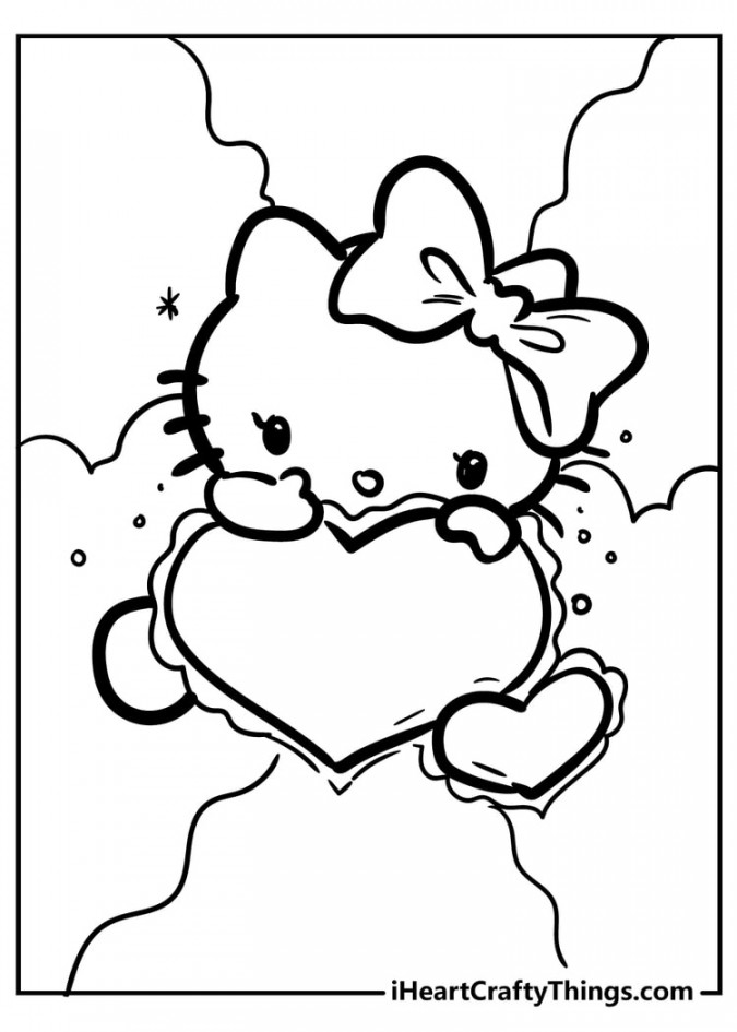 Hello Kitty Coloring Pages (% Free Printables)