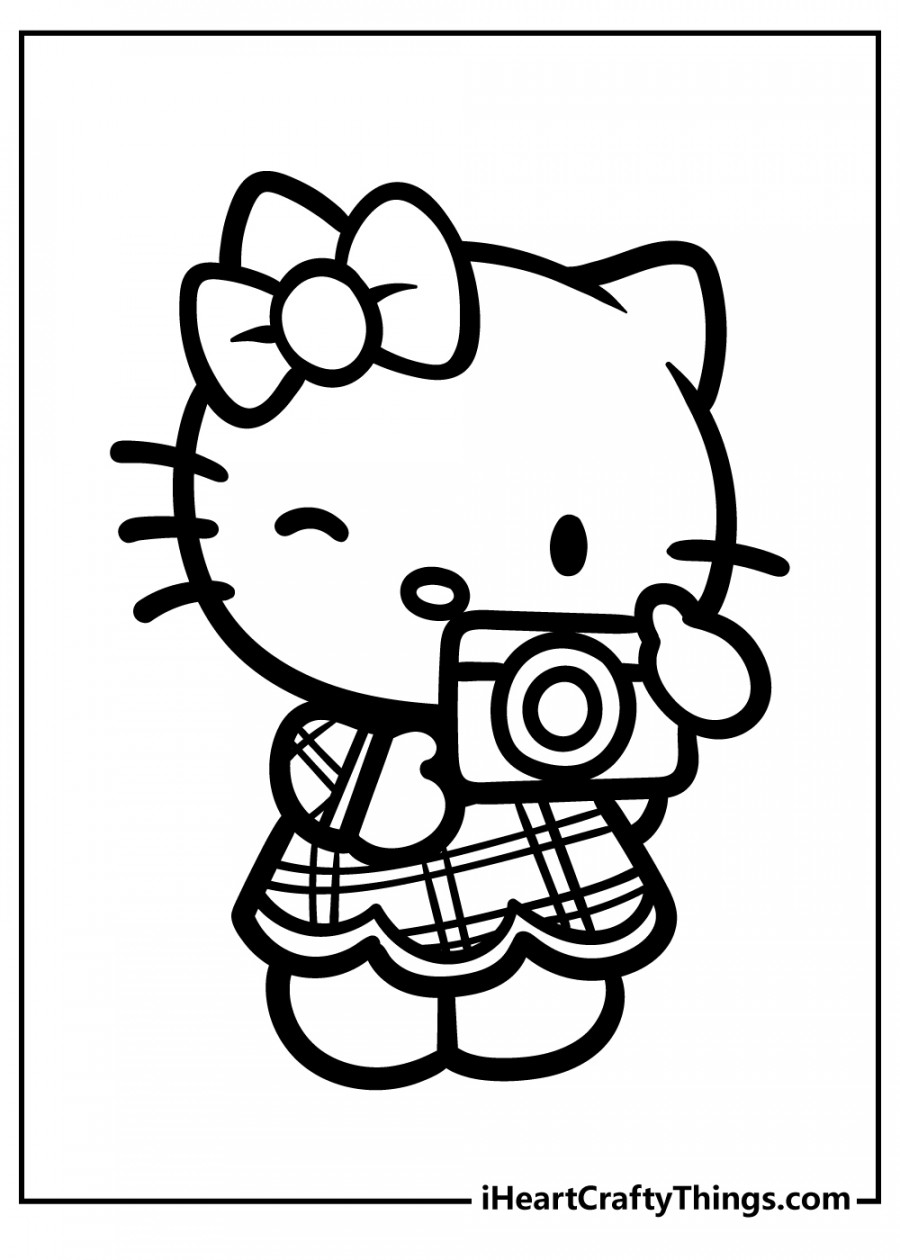 Hello Kitty Coloring Pages (% Free Printables)