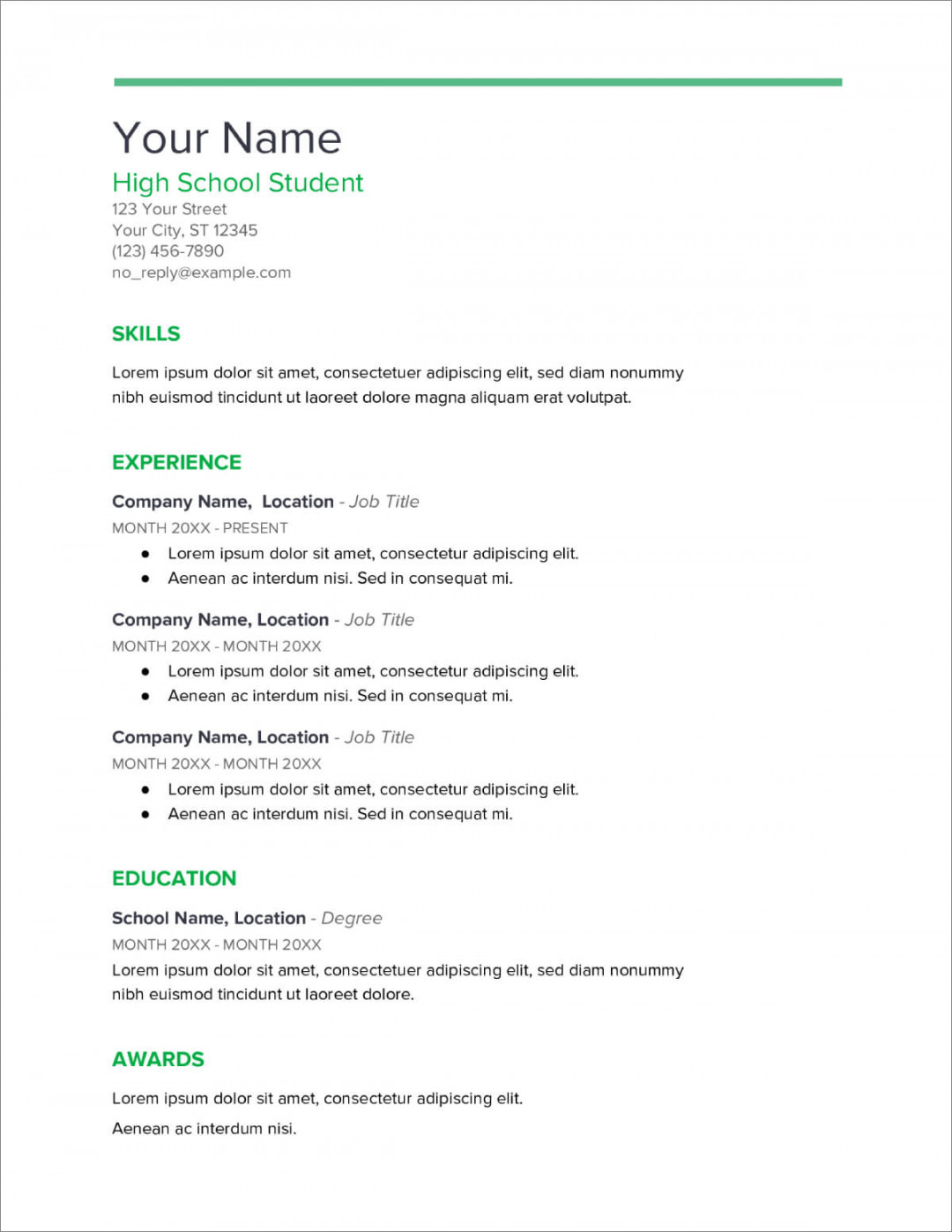 + High School Resume Templates [Download Now]