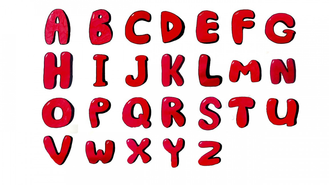 How to Draw a Bubble Letter Alphabet (A to Z compilation)