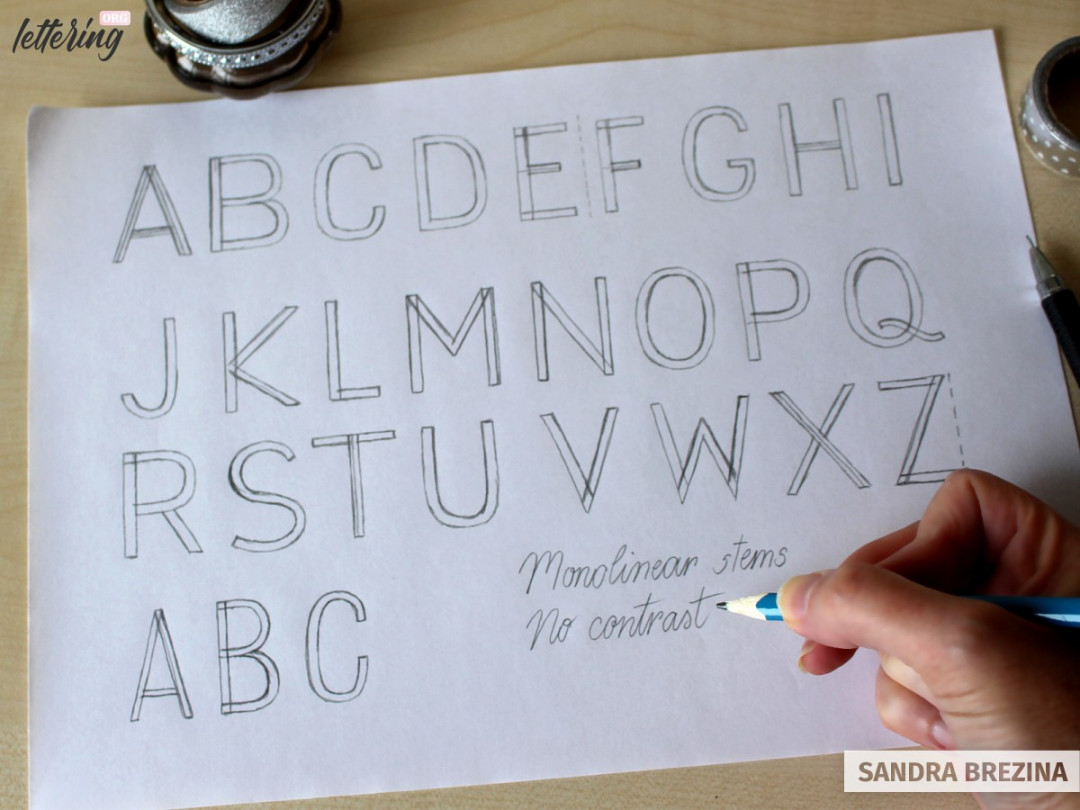 How to draw beautiful block letters - Lettering