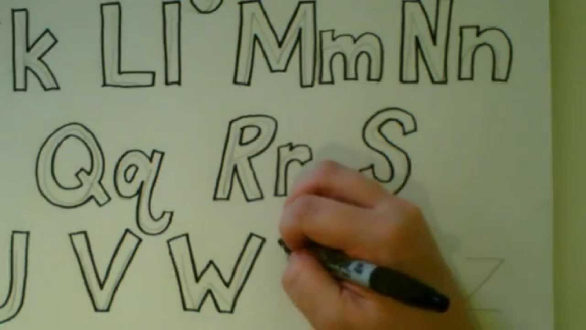 How to Draw Block Letters: Alphabet Tutorial