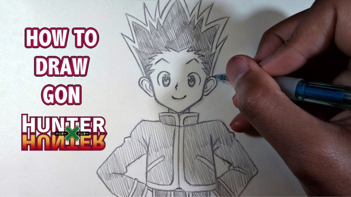 How To Draw Gon  Hunter X Hunter  Pencil