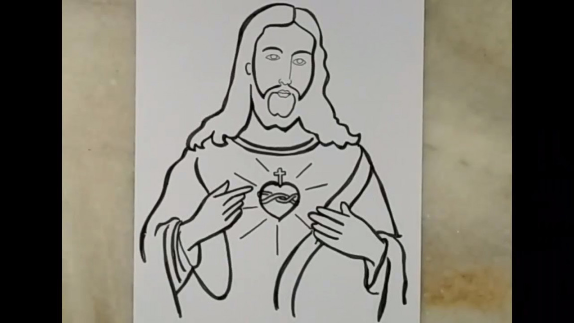 how to draw jesus step by step slowly  artistica