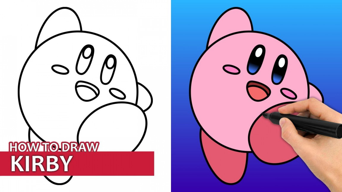 How To Draw Kirby (Easy Drawing Tutorial)