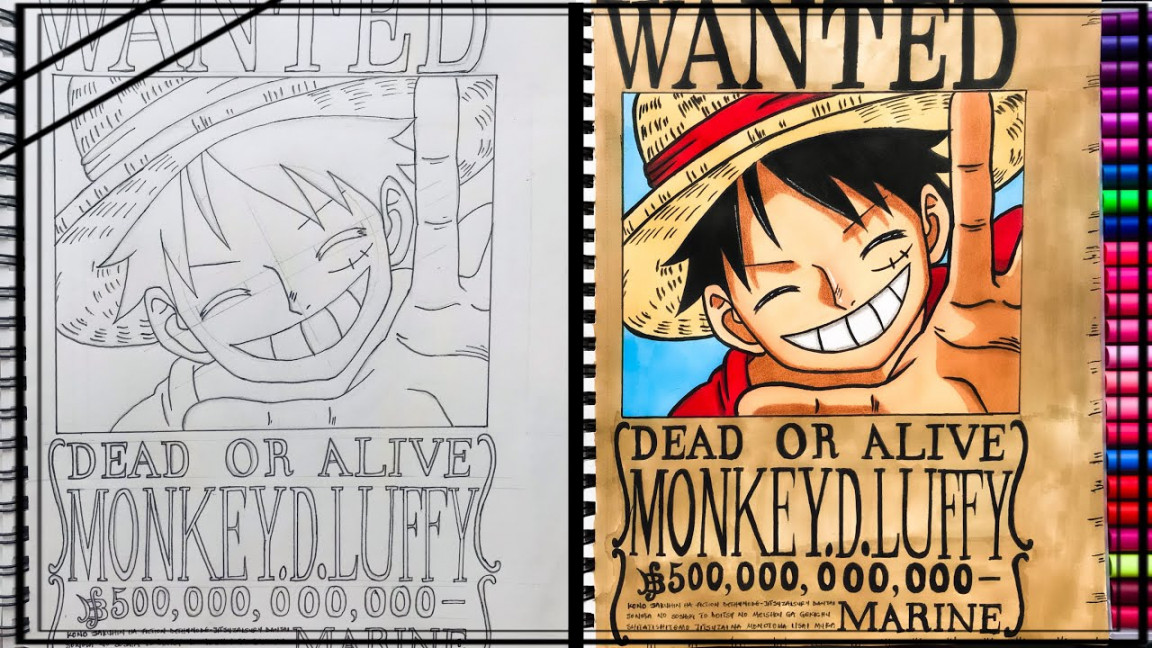 How to draw Monkey D