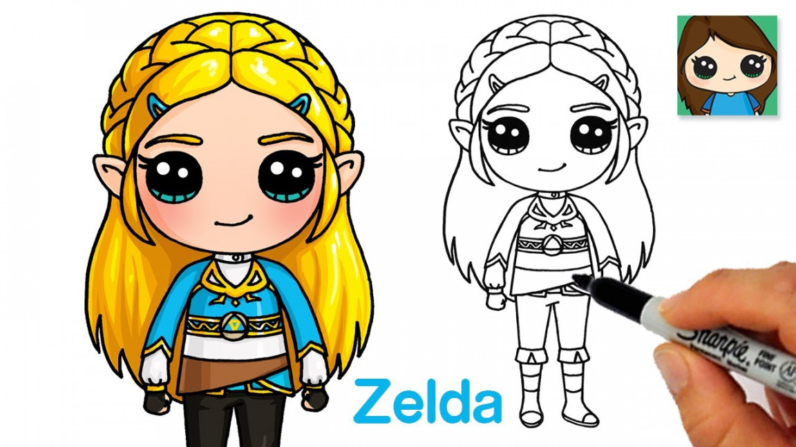 How to Draw Princess Zelda  The Legend of Zelda  Breath of the Wild