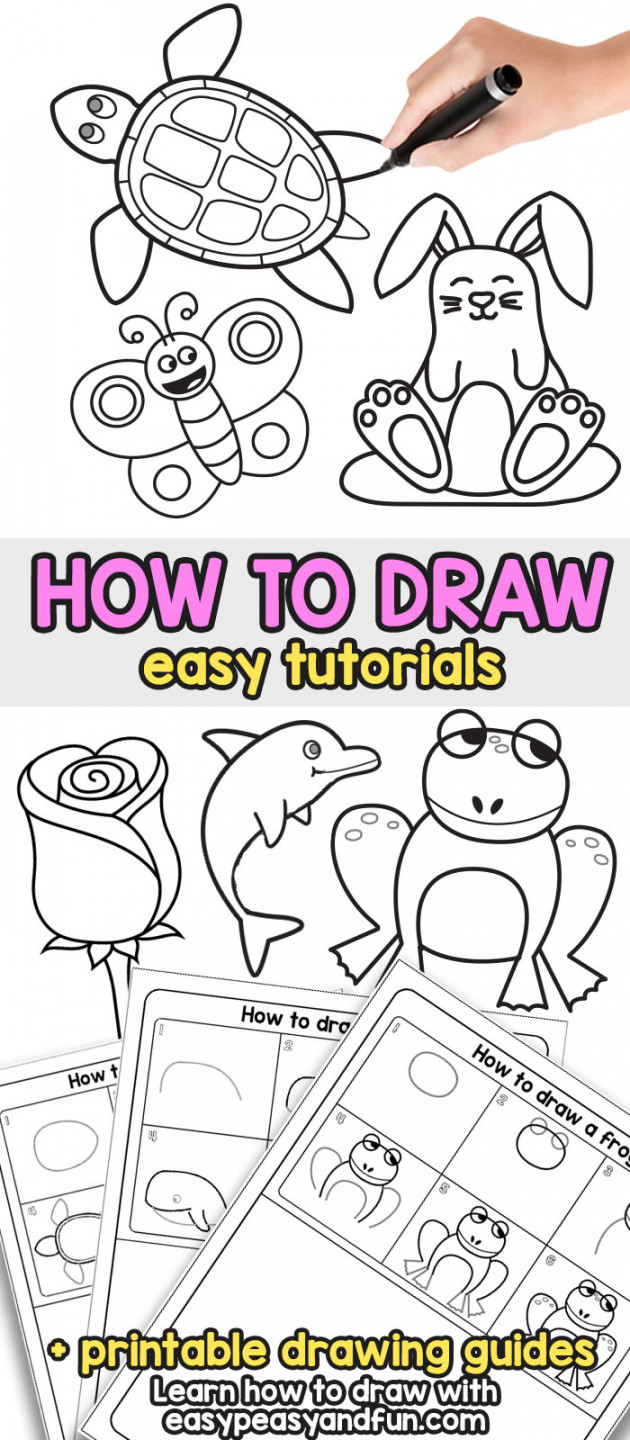 How to Draw - Step by Step Drawing For Kids and Beginners - Easy