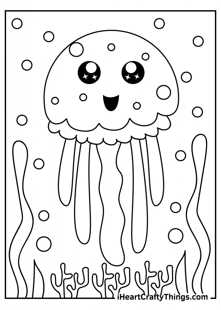 Jellyfish Coloring Pages (% Free Printables)