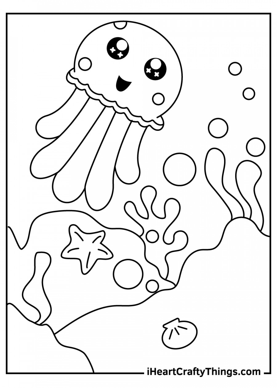 Jellyfish Coloring Pages (% Free Printables)