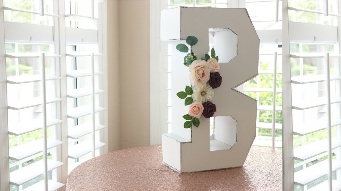 Jumbo Block Letters, Step By Step DIY How To Make Giant Foam Letters