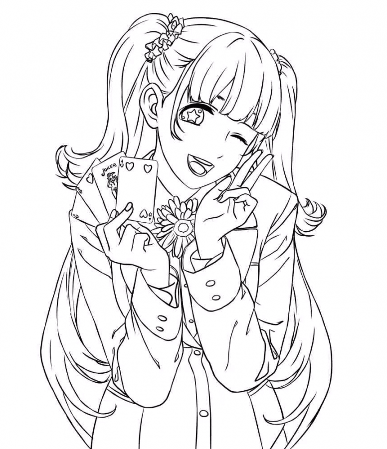 Kakegurui Coloring Pages Printable for Free Download