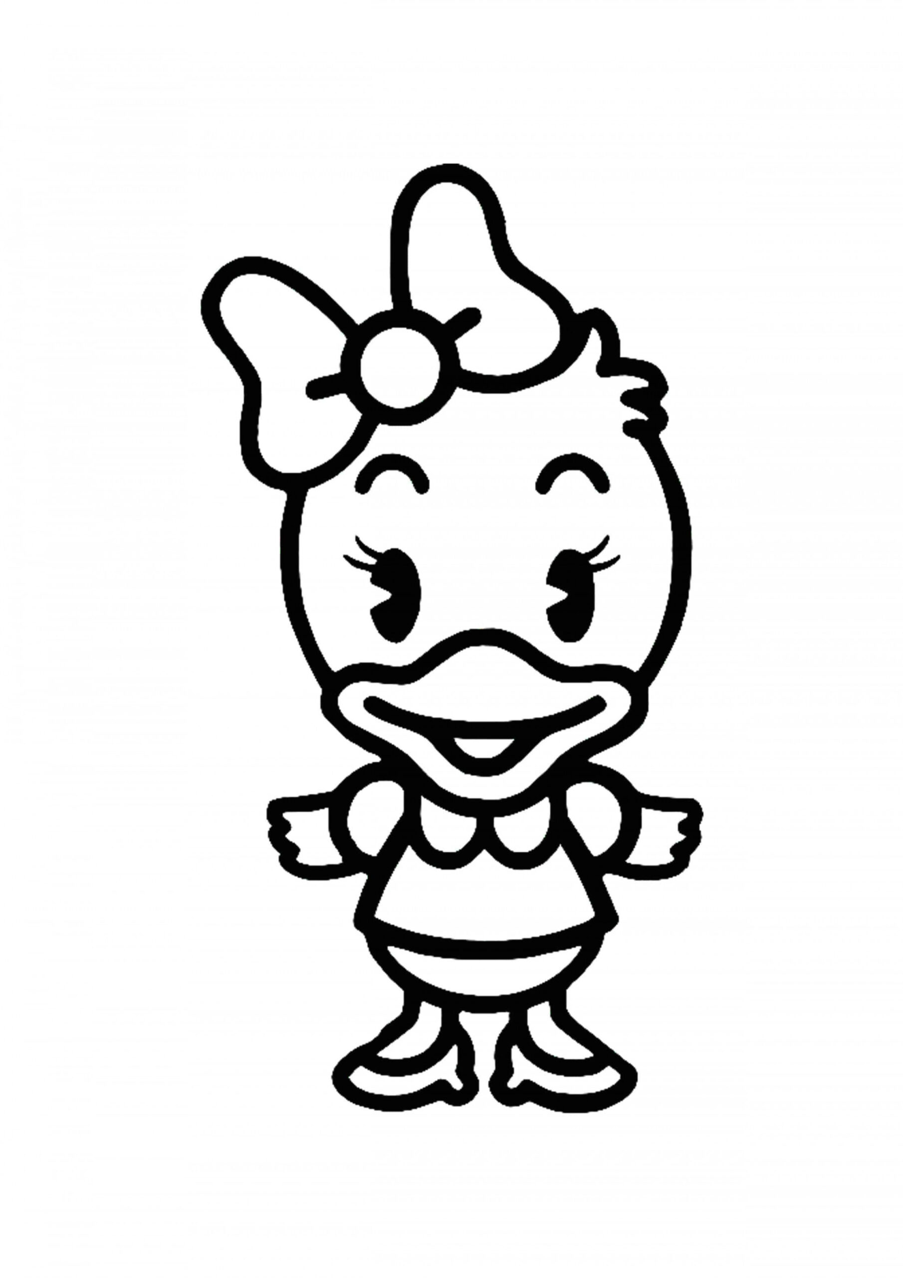 Kawaii Disney Daisy coloring page  Disney coloring pages, Cartoon