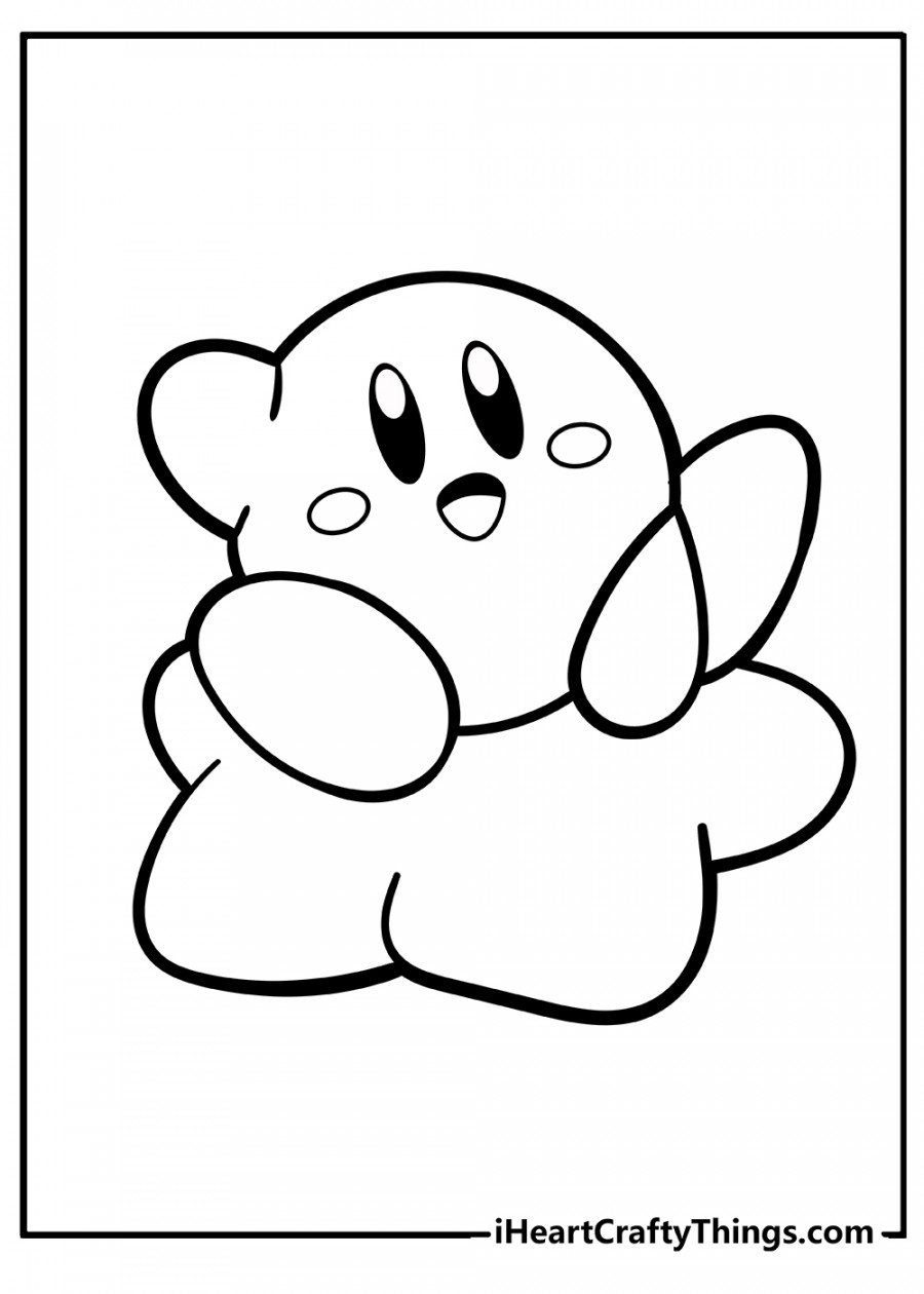 Kirby Coloring Pages (% Free Printables)