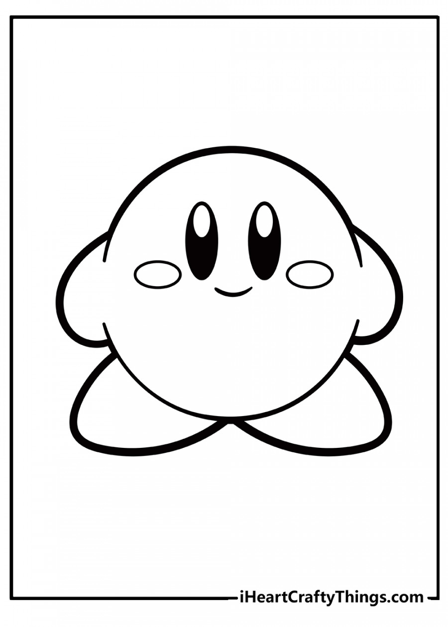 Kirby Coloring Pages (% Free Printables)