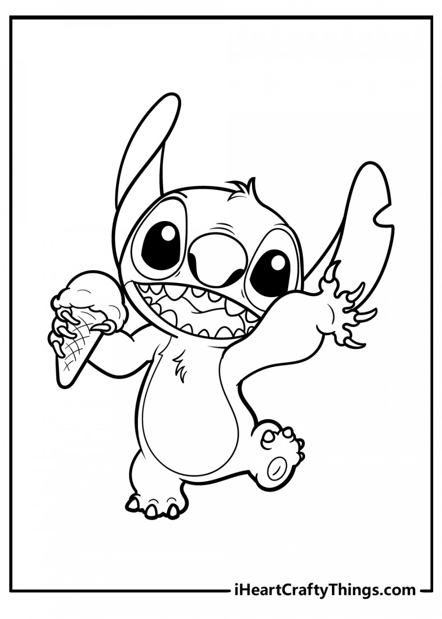 Lilo & Stitch Coloring Pages (% Free Printables)