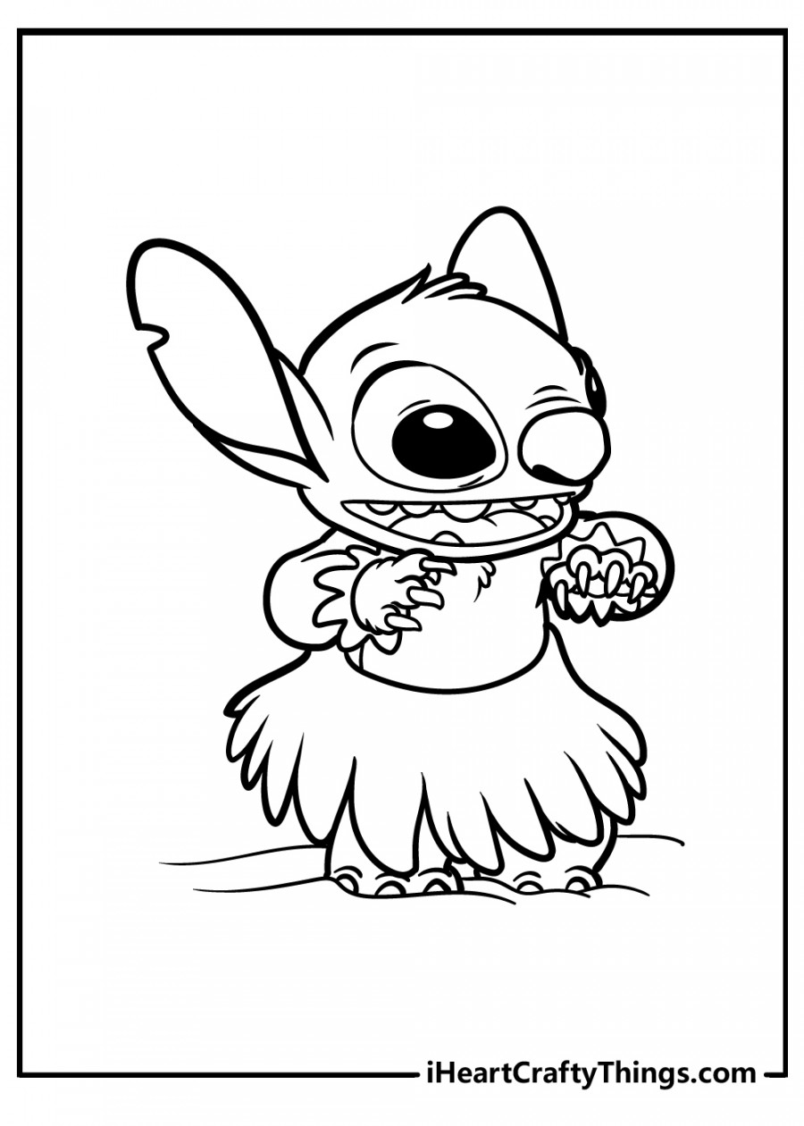 Lilo & Stitch Coloring Pages (% Free Printables)