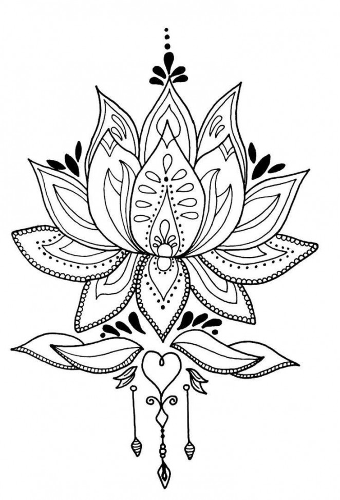 lotus flower coloring page best of pin on coloring pages  Lotus