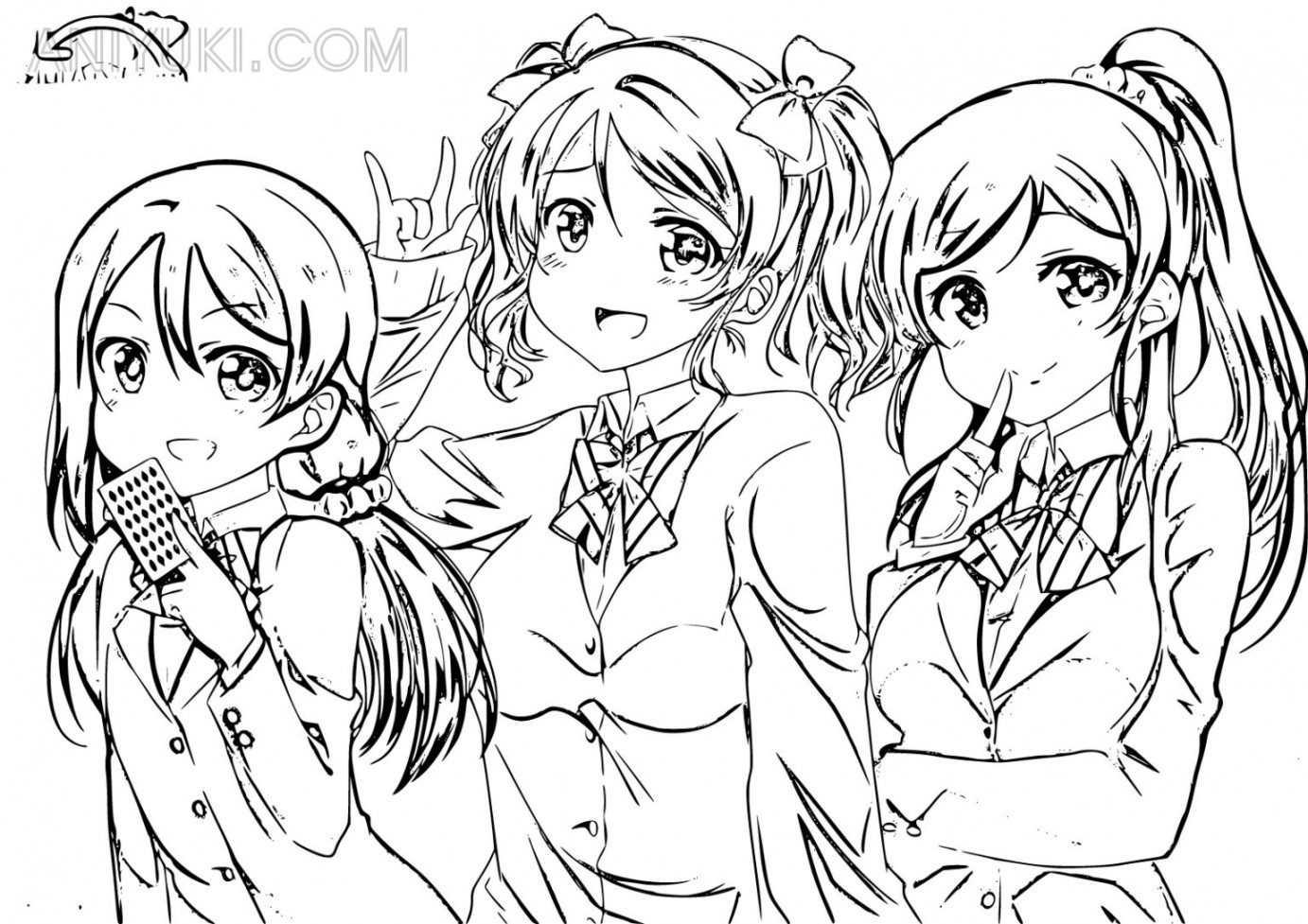 Love Live! Coloring Pages - AniYuki - Anime Portal