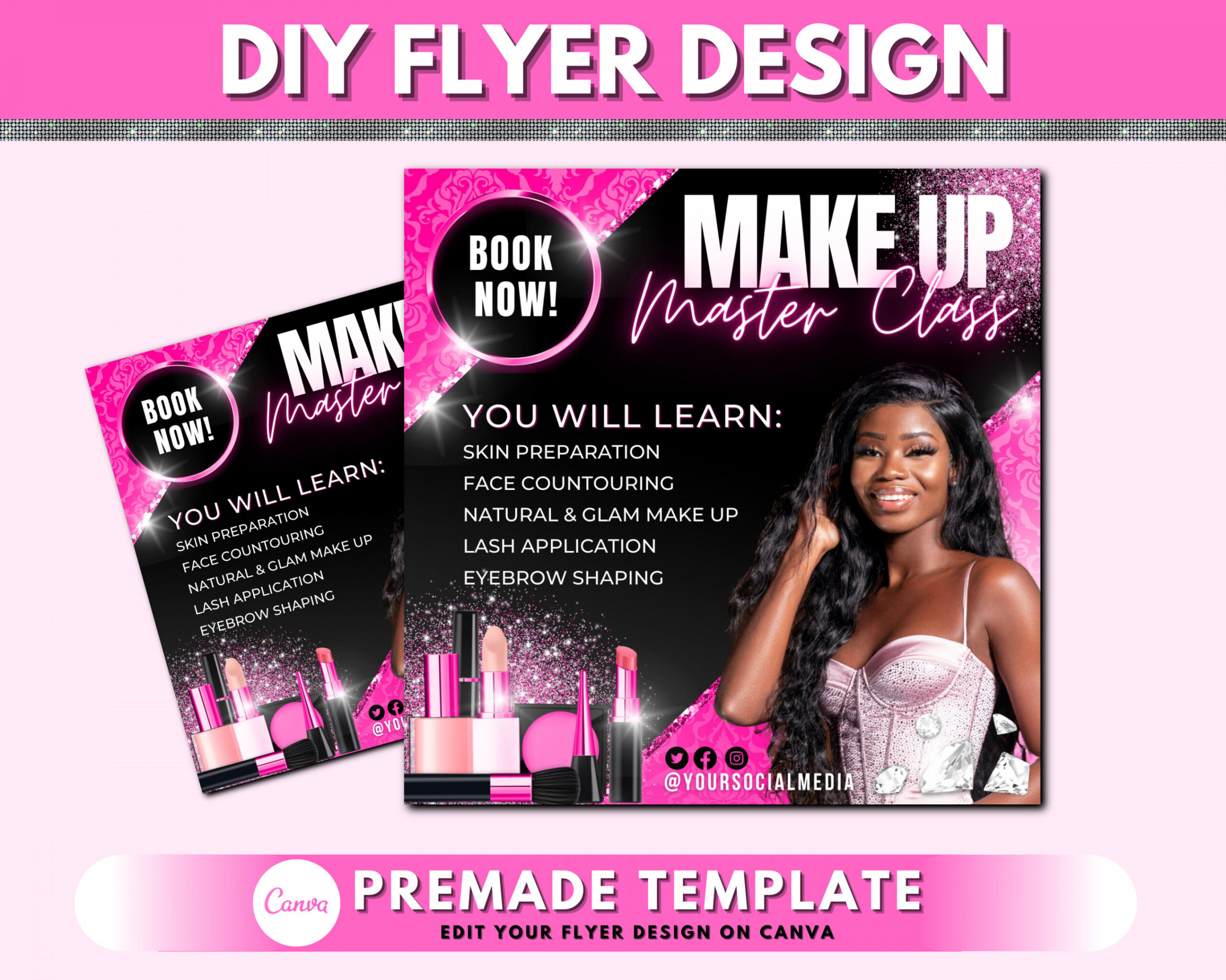 Makeup Class Flyer Beauty Class Flyer Makeup Training Flyer - Etsy