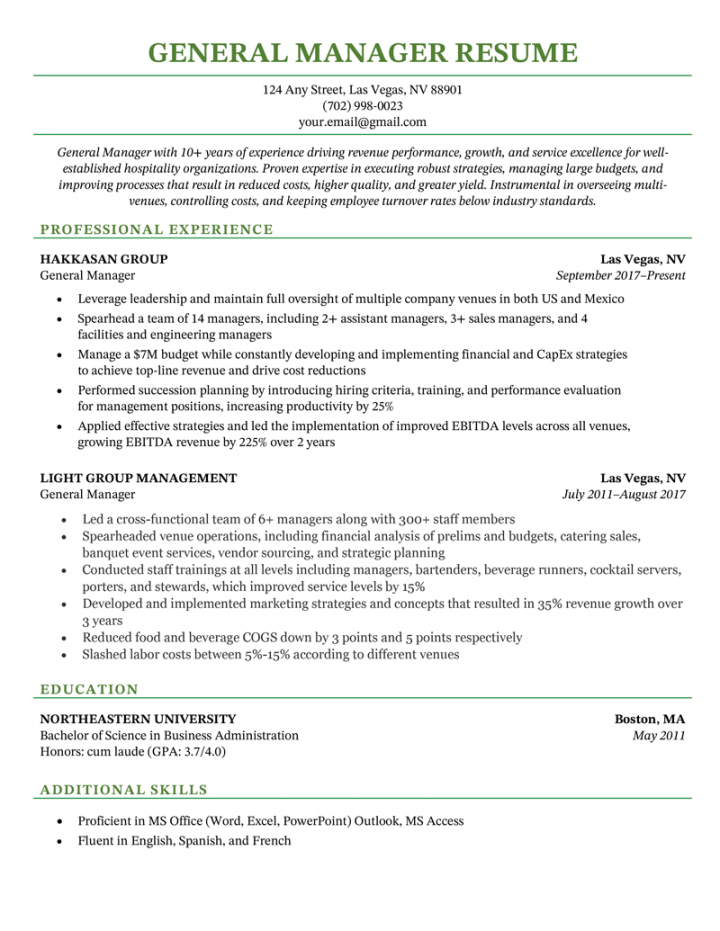 + Manager Resume Examples (& How to Write Your Own)