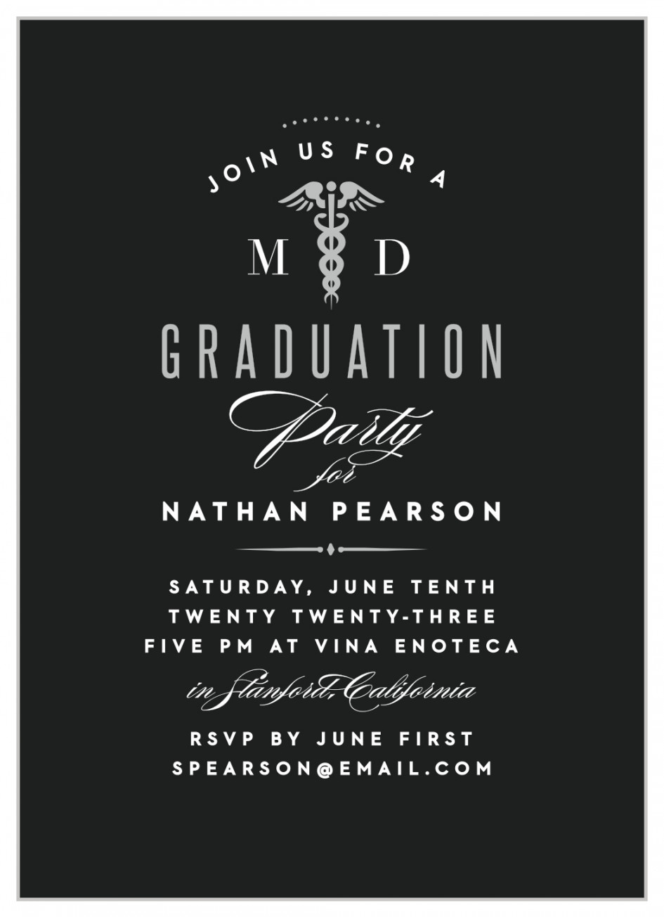 Medical School Graduation Invitations by Basic Invite