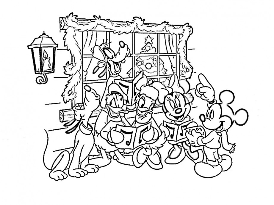 Mickey Mouse Christmas Coloring Pages - Best Coloring Pages For Kids