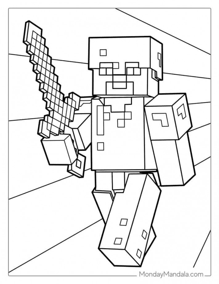 Minecraft Coloring Pages (Free PDF Printables)