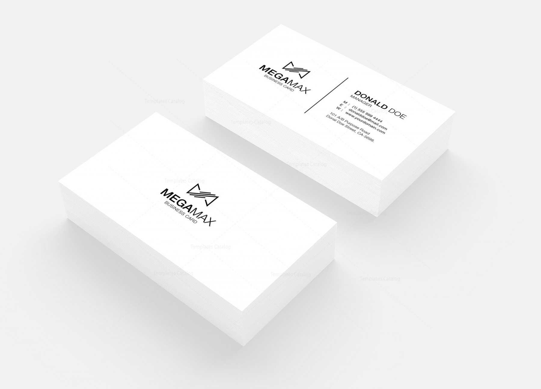 Minimal Black & White Business Card Design   White business card