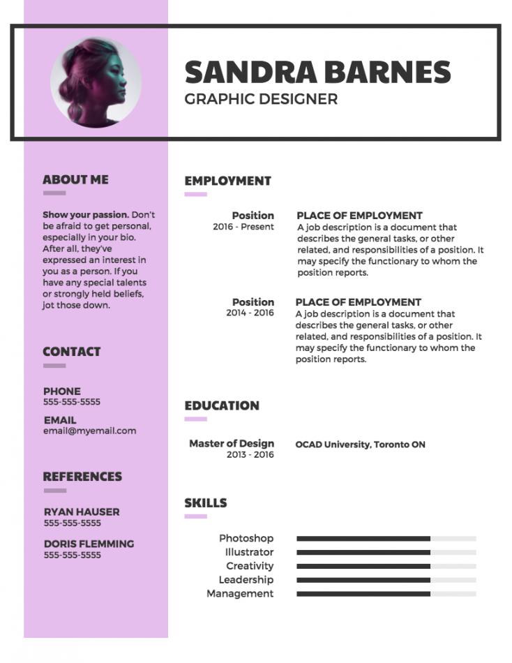 Modern Bold Resume - Venngage