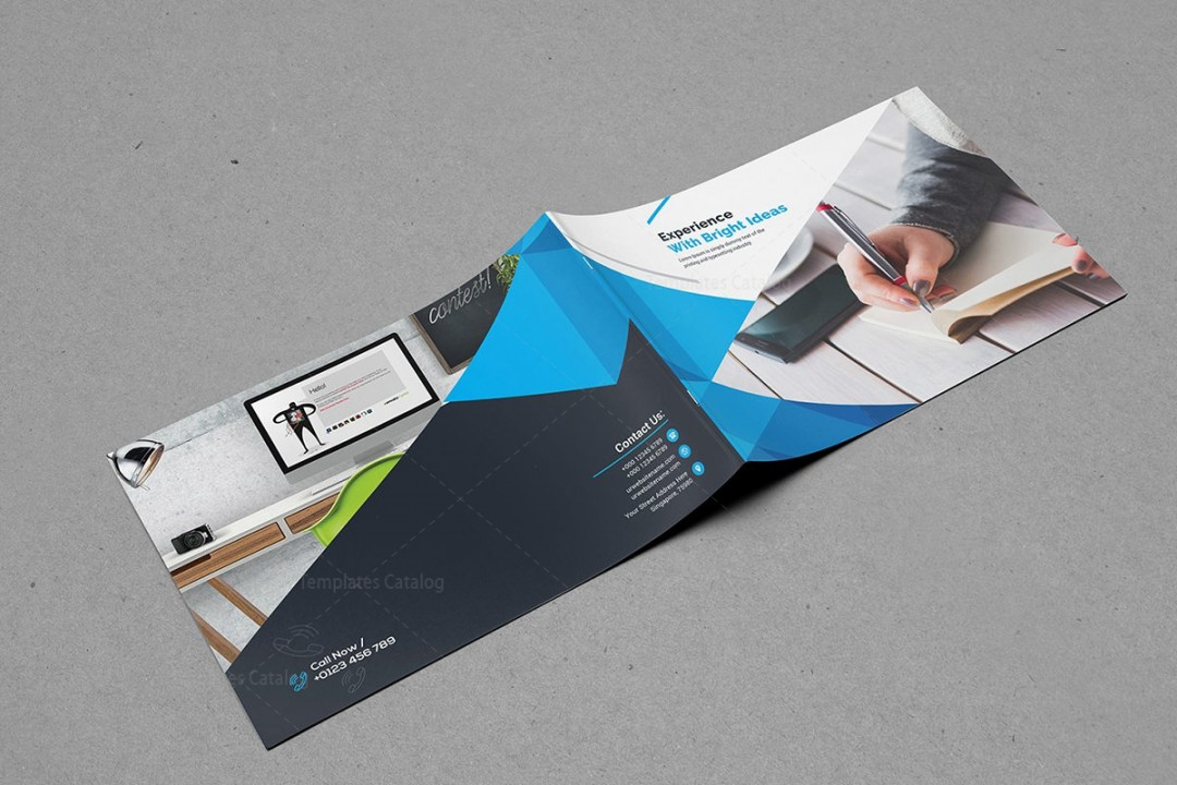 Modern Corporate Landscape Brochure Design  - Template Catalog