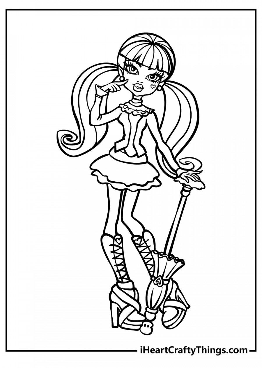 Monster High Coloring Pages (% Free Printables)