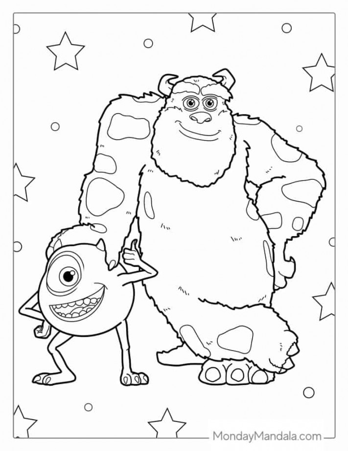 Monsters Inc Coloring Pages (Free PDF Printables)