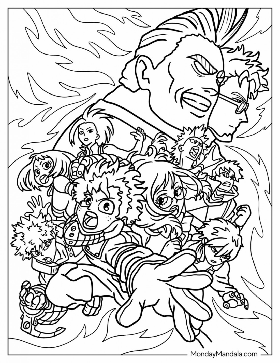 My Hero Academia Coloring Pages (Free PDF Printables)