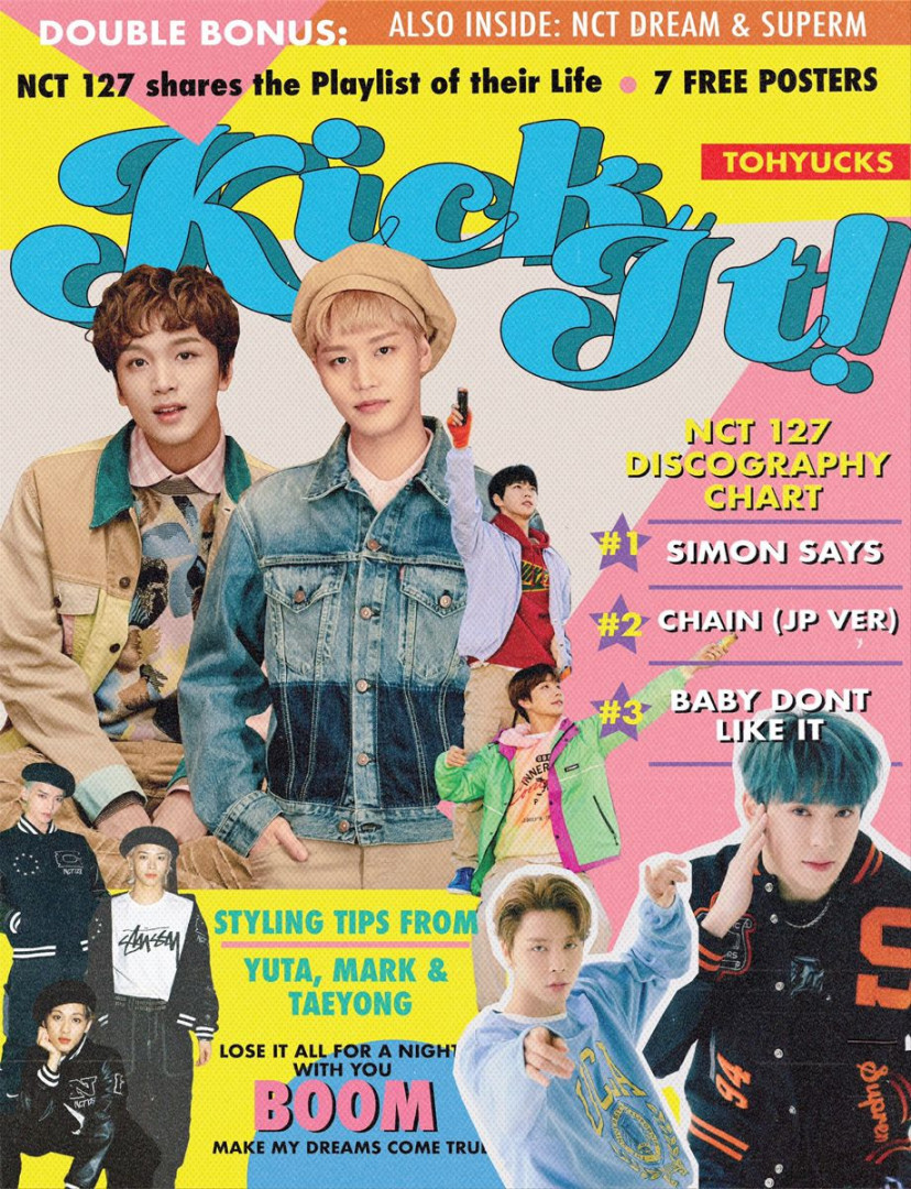 nct  s magazine cover by @tohyucks  Desain editorial, Poster