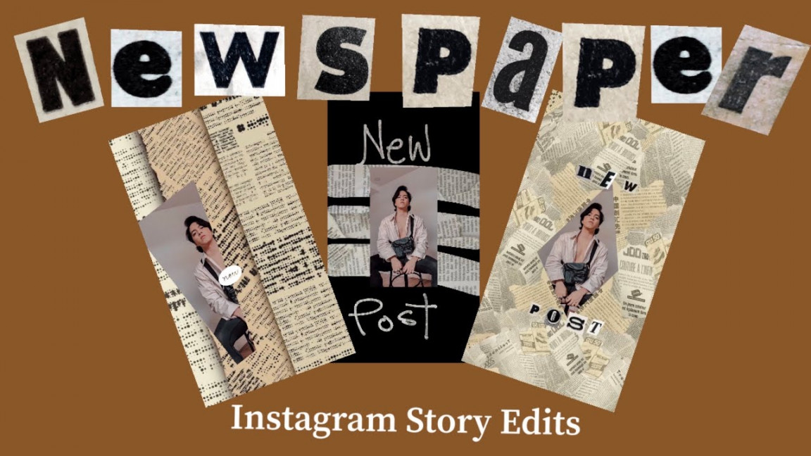 Newspaper Instagram Story Edit Tricks   Newspaper Title On  Instagram/Tiktok