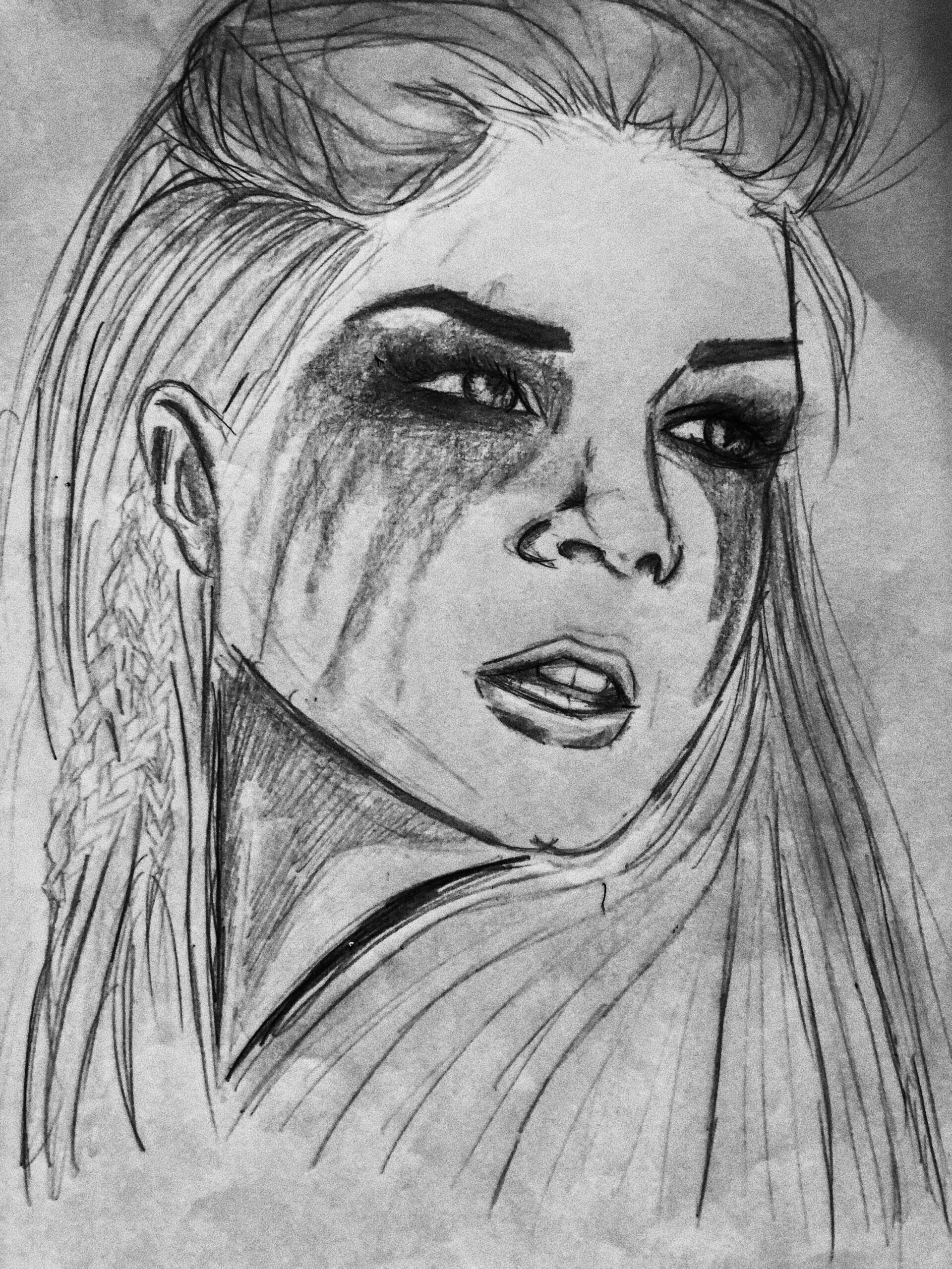 Octavia Blake draw  The  show, Easy drawings sketches, Drawing