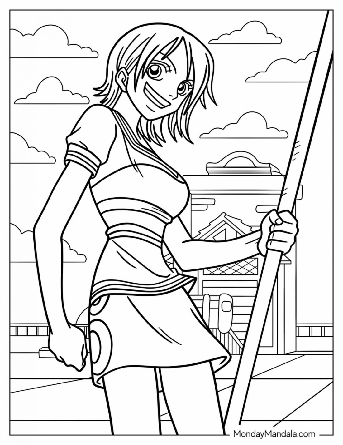 One Piece Coloring Pages (Free PDF Printables)