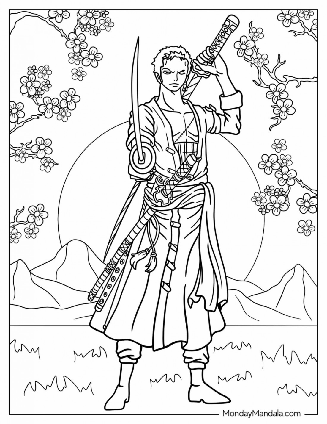 One Piece Coloring Pages (Free PDF Printables)