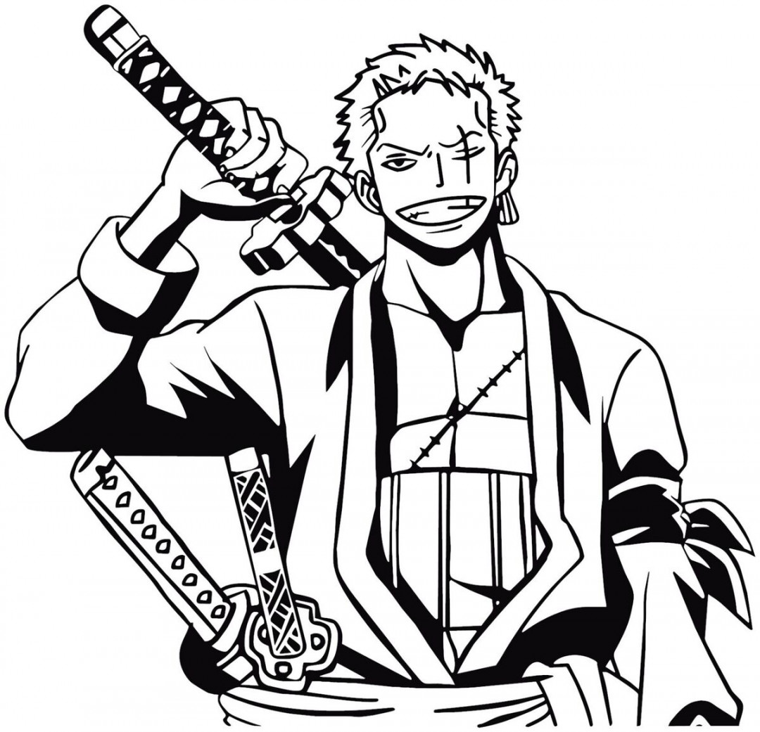 One Piece -- Roronoa Zoro Anime Decal Sticker for Car/Truck/Laptop