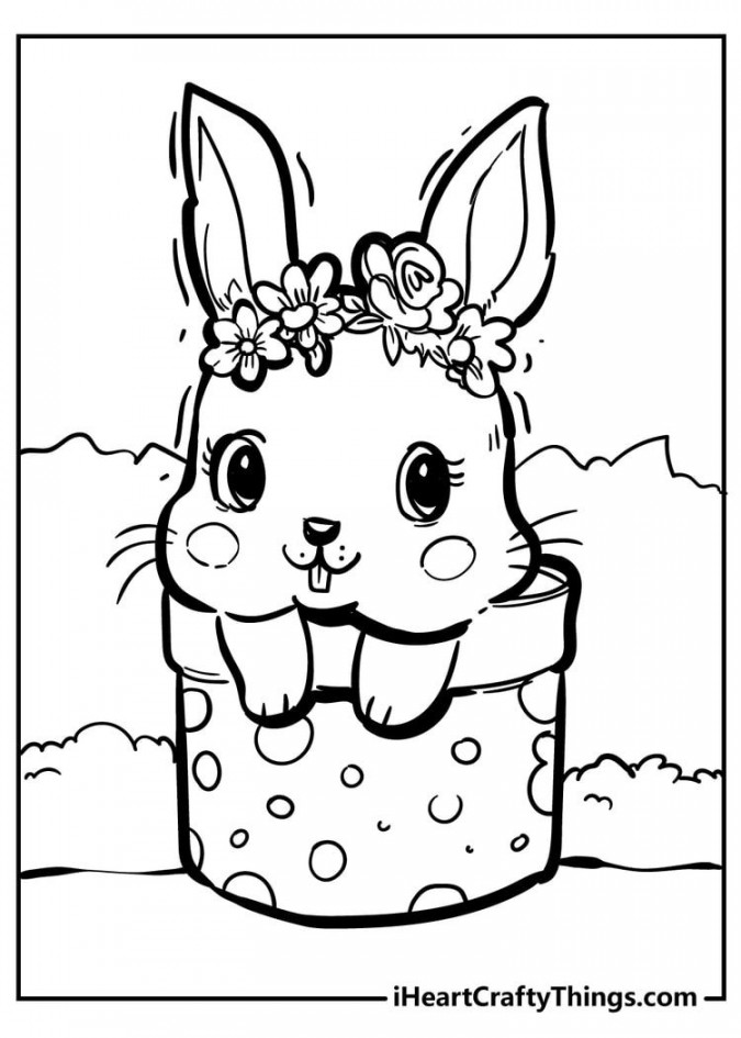 Original And Sweet Rabbit Coloring Pages  Bunny coloring pages