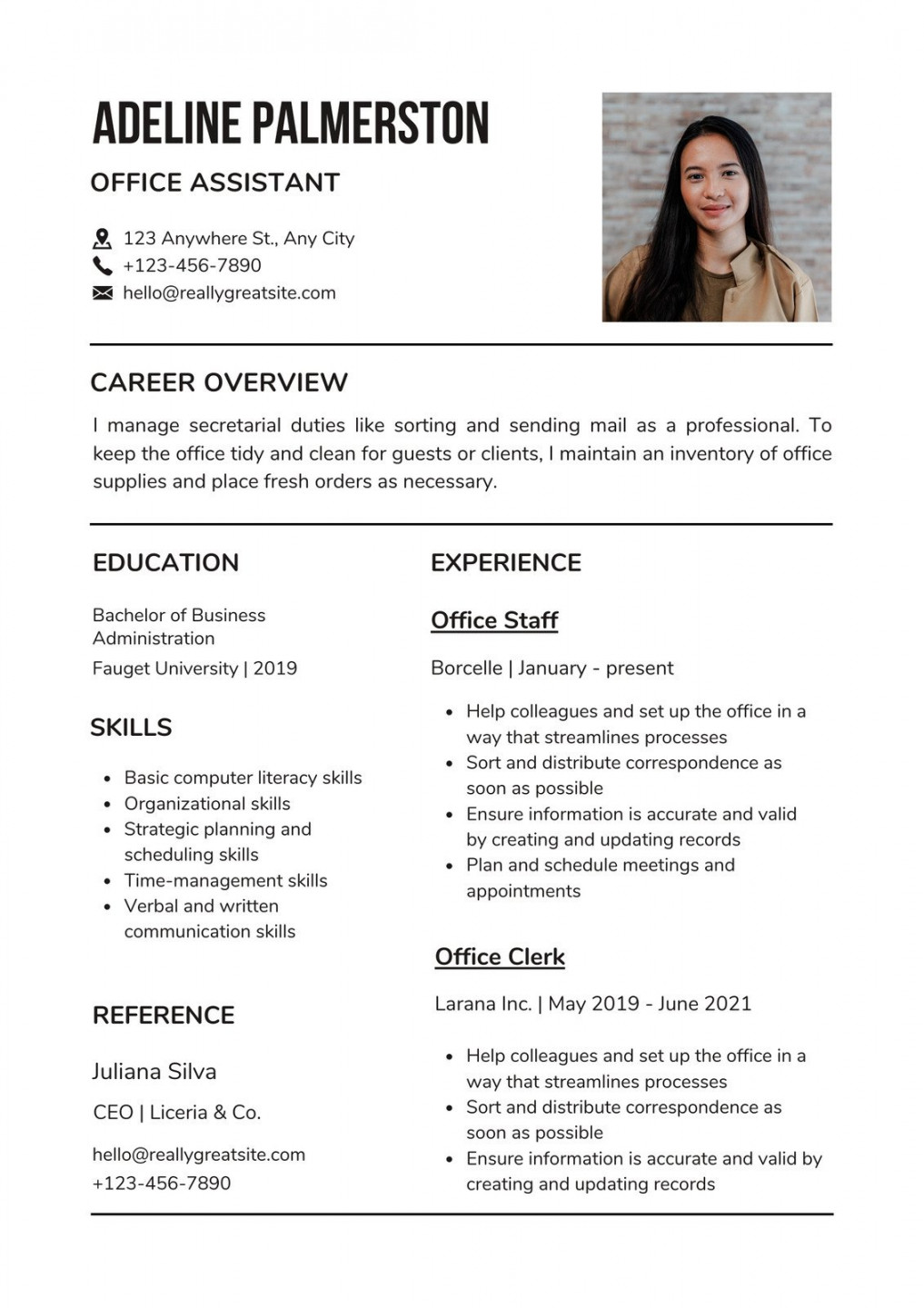 Page  - Free printable resume templates you can customize  Canva